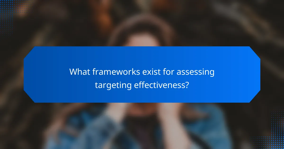 What frameworks exist for assessing targeting effectiveness?